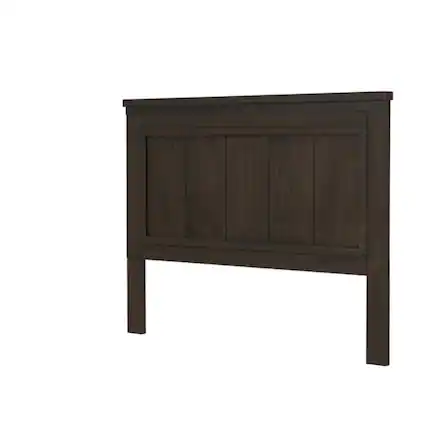 Front. Starlight Canyon Home - Rock Beaten Brown Headboard with Saw Cuts Rustic Solid and Manufactured Wood - Brown.