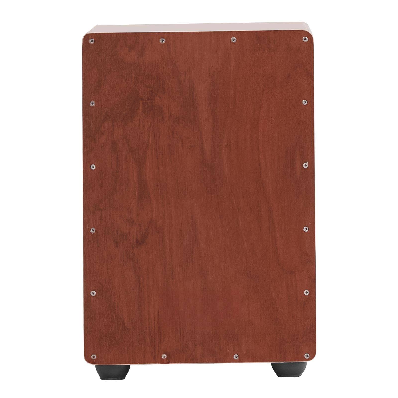 Alt View 9. Glintex - Cajon Box Drum Wooden Birchwood Percussion with Snare Wires, Compact Box for Studio & Stage Use - Brown.
