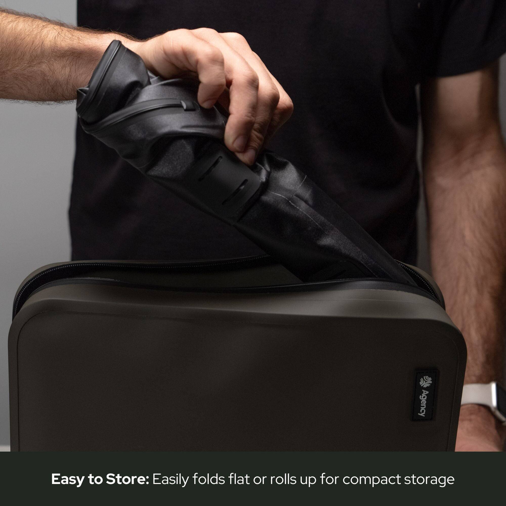 Agency, Easy to Store: Easily folds flat or rolls up for compact storage