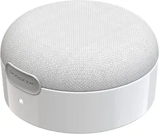 Front. Scosche - Scosche BTMSSWT-SP BoomCan MS Portable Magnetic True Wireless Bluetooth Speaker Compatible with MagSafe iPhone 16/15/14/ - White.