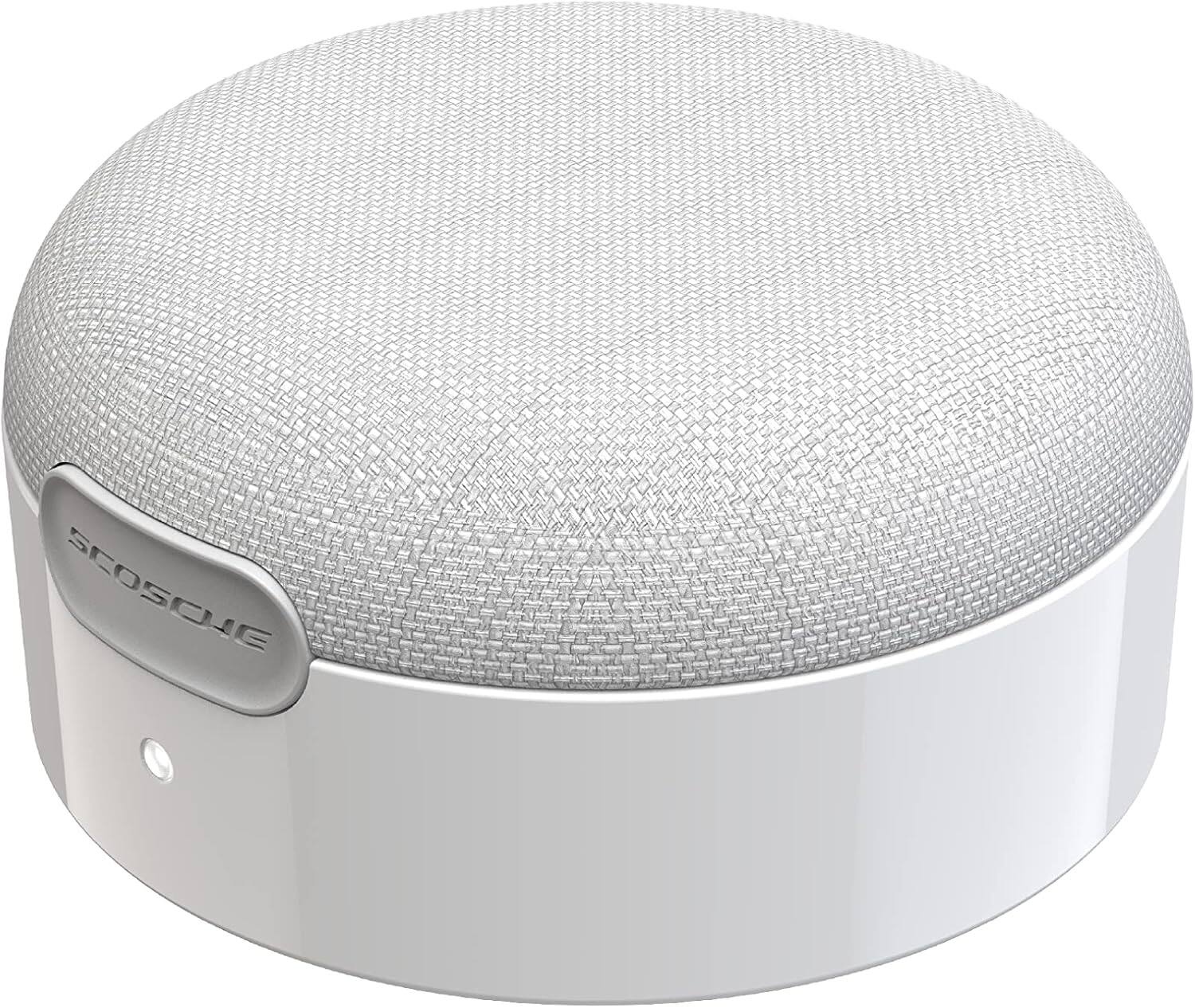 Front. Scosche - Scosche BTMSSWT-SP BoomCan MS Portable Magnetic True Wireless Bluetooth Speaker Compatible with MagSafe iPhone 16/15/14/ - White.