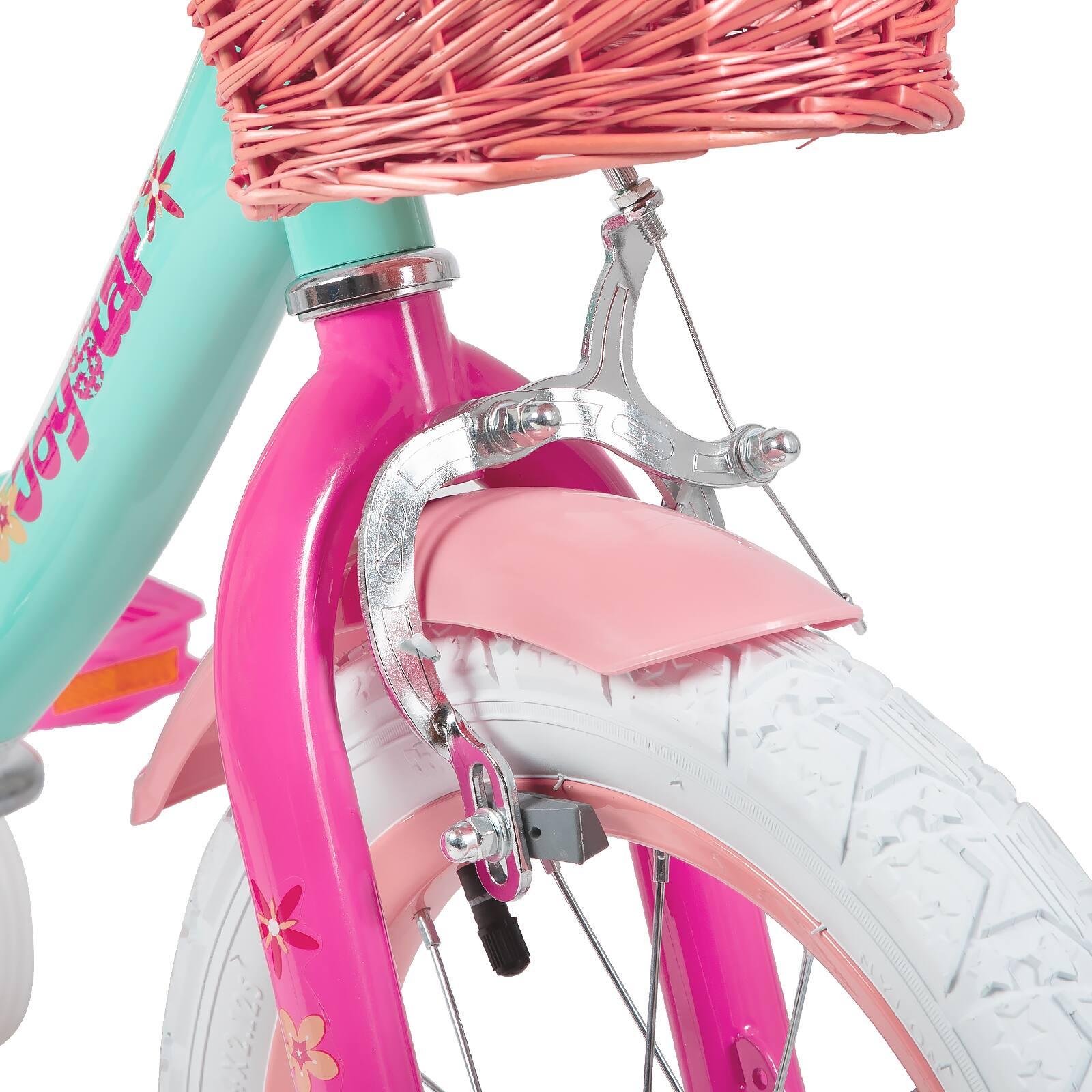 Alt View 7. JOYSTAR - Unicorn 20 Inch Kids Bike for Girls Boys Ages 10+, Toddler Bicycles with Training Wheels & Basket, Doll Seat, Green - Green.