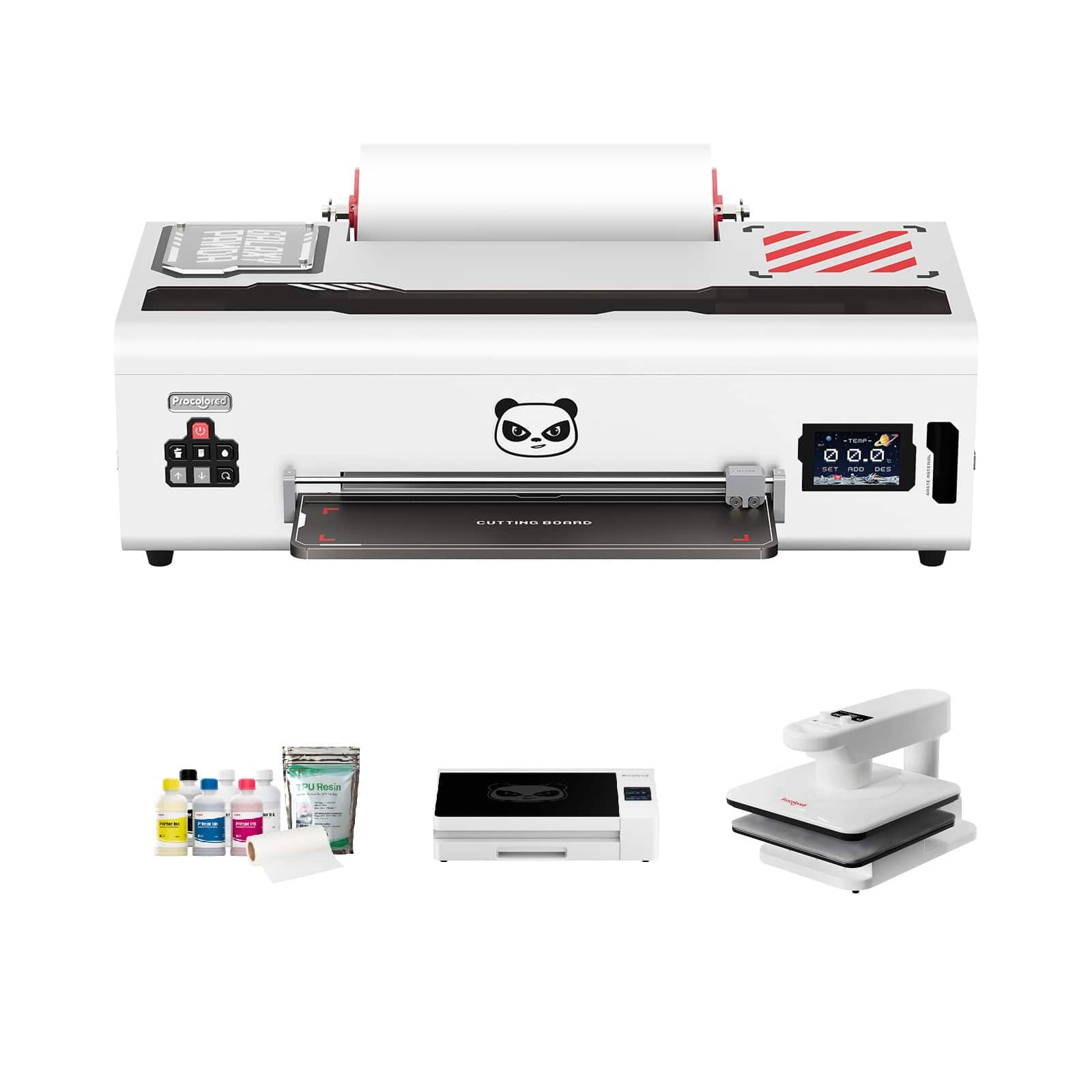 Procolored - K13 Lite A3 DTF Printer with Smokeless Oven &Heat Press, LiteHead Technology for Apparel Business - White
