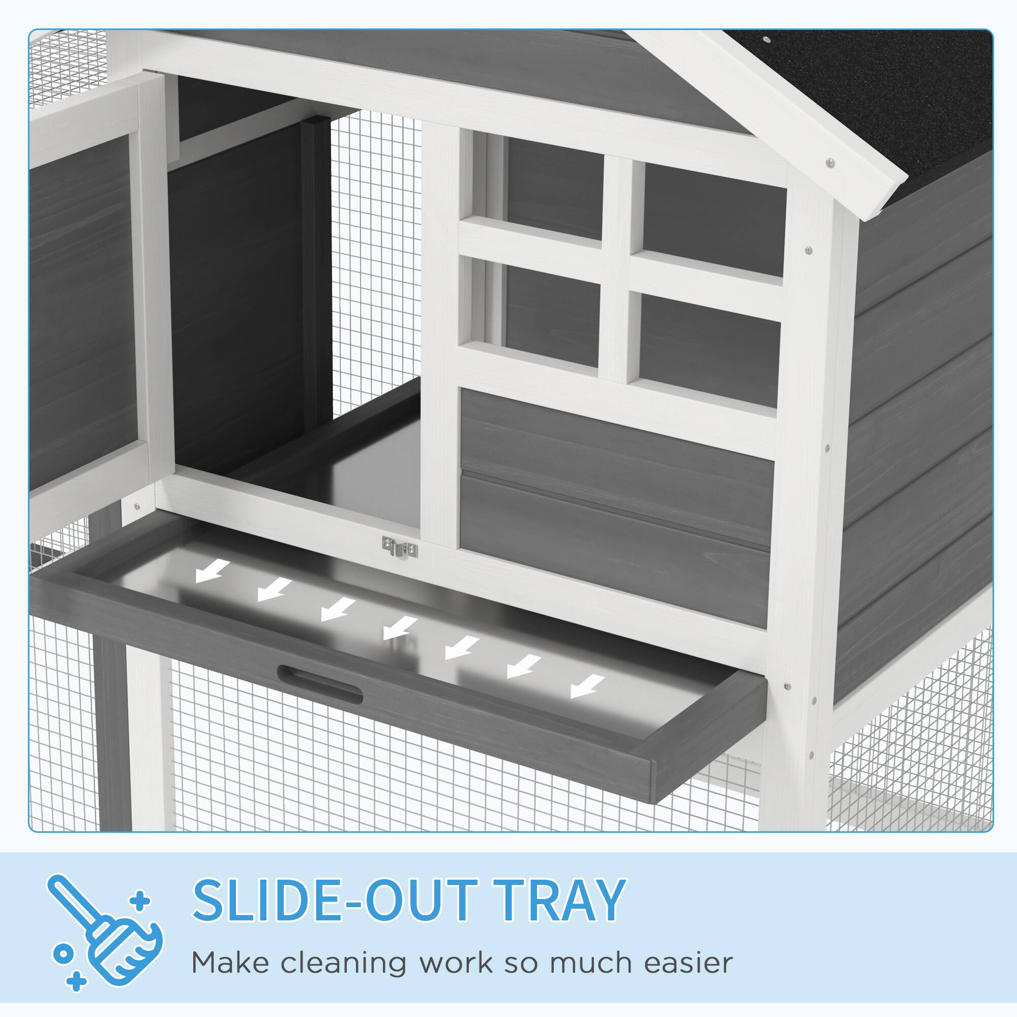 SLIDE-OUT TRAY  
Make cleaning work so much easier