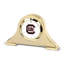 Jardine - South Carolina Gamecocks Team Napoleon Desk Clock - Gold