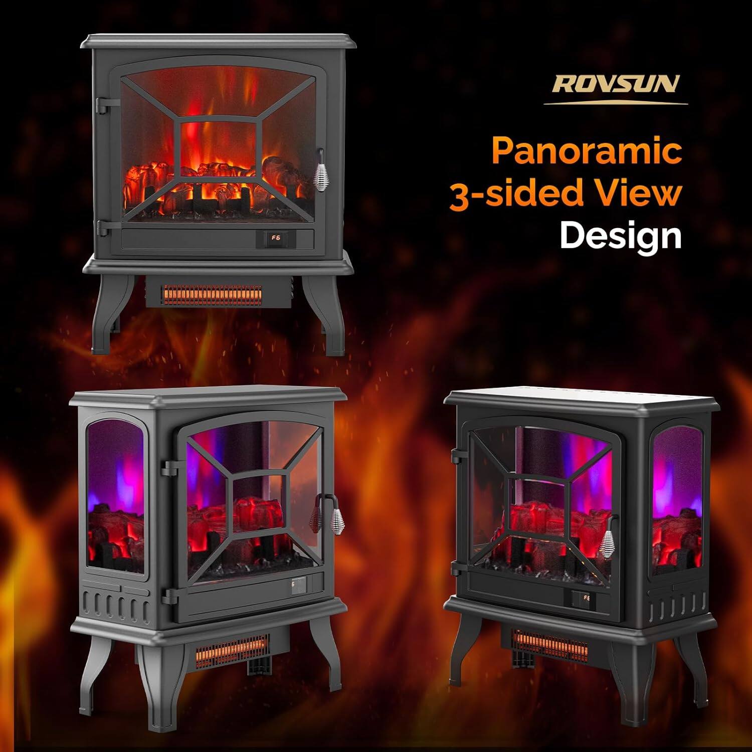 ROVSUN  
Panoramic 3-sided View Design