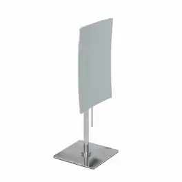 Aptations - Rectangular Standing Mirror (5" x 8") - 3X Magnification - Chrome