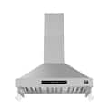 Forno Appliances - 36 inches - Externally Vented - Wall Range Hood - Stainless Steel