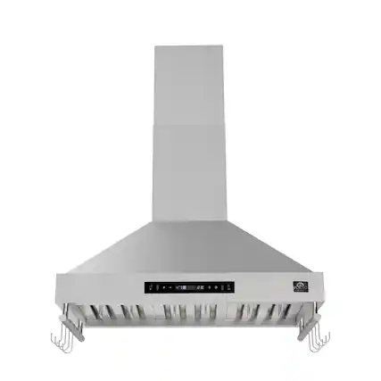 Front. Forno Appliances - Venezia 36" Wall-Mounted Range Hood with Touch Controls and Baffle Filters - Stainless Steel.
