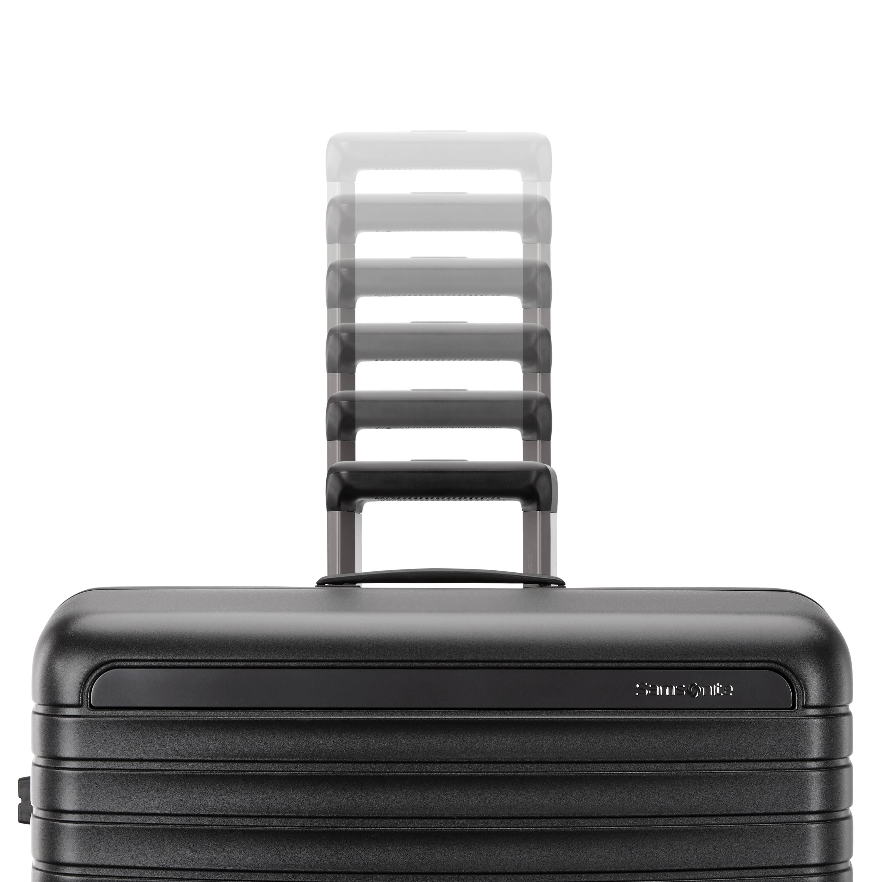 Alt View 1. Samsonite - Framelock Max Carry On Spinner Suitcase - Asphalt Black.