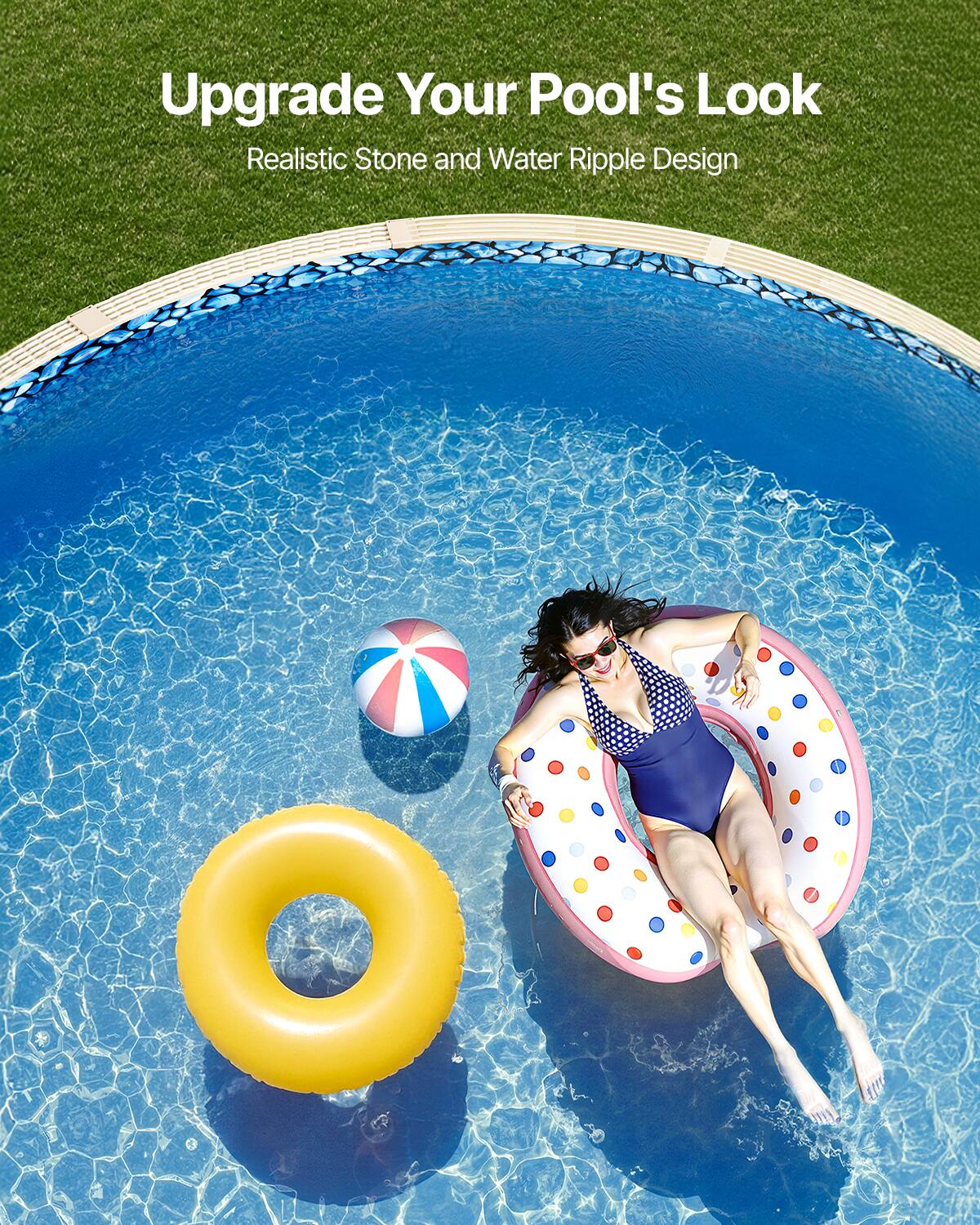 Upgrade Your Pool's Look  
Realistic Stone and Water Ripple Design