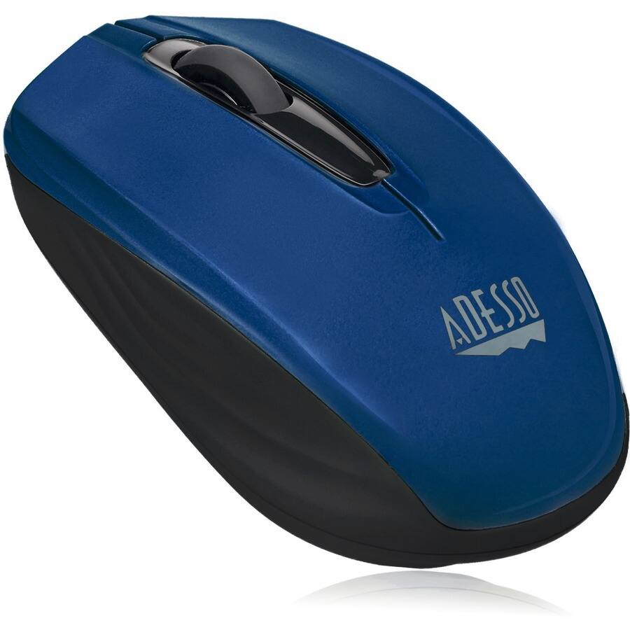 Alt View 1. Adesso - Adesso iMouse S50L 2.4GHz Wireless Mini Mouse - Optical - Wireless - 30 ft - Radio Frequency - 2.40 GHz - Blue - USB - 1 - Blue.