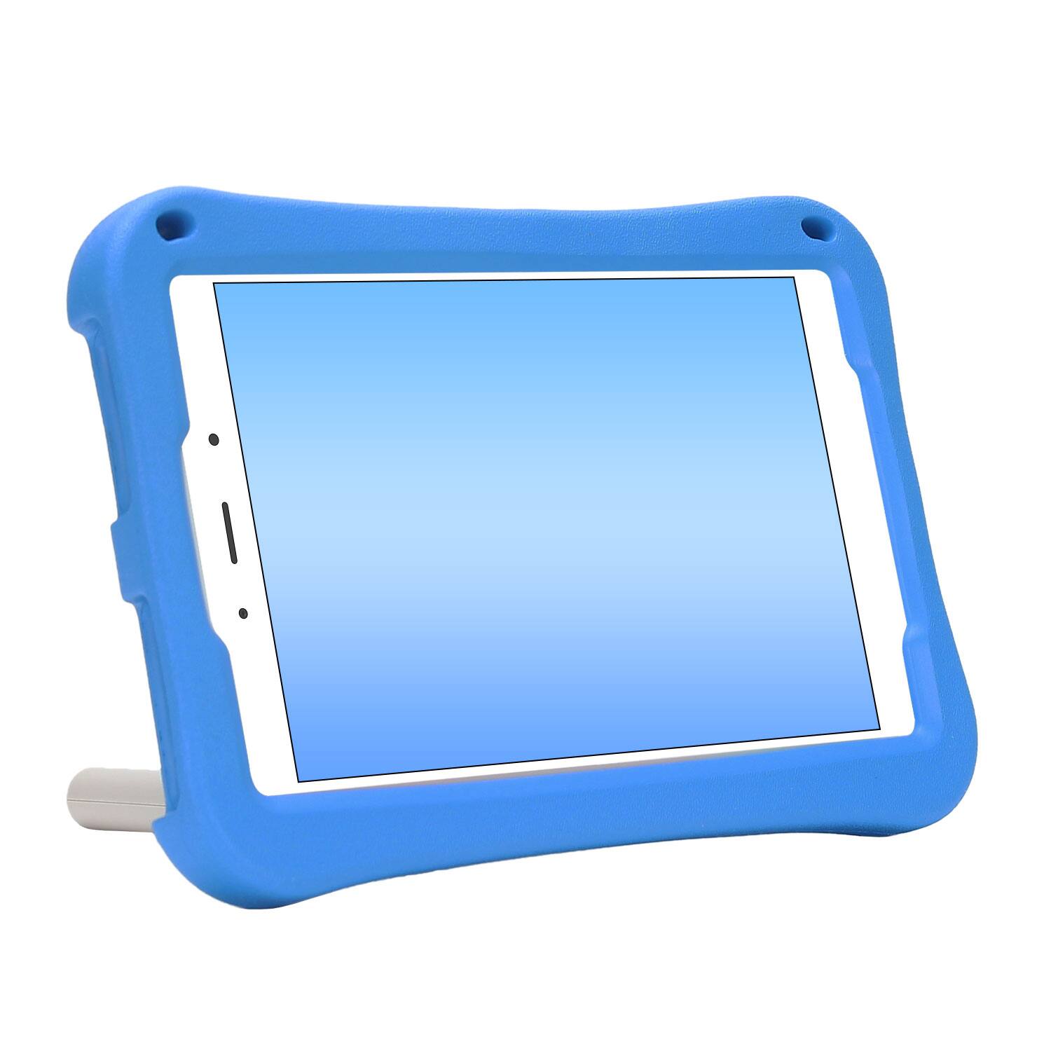Alt View 2. Dteck - for Samsung Galaxy Tab A9 8.7" 2023 (SM-X110/X115) Rugged Case,Shockproof Heavy Duty EVA Cover with Rotating Stand - Blue.