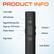 PRODUCT INFO
Laser Light
LED Indicator
Hyperlink/Enter/Tab
Page up / Full Screen
Power Switch
Volume +
Volume -
Page Down
Laser Button