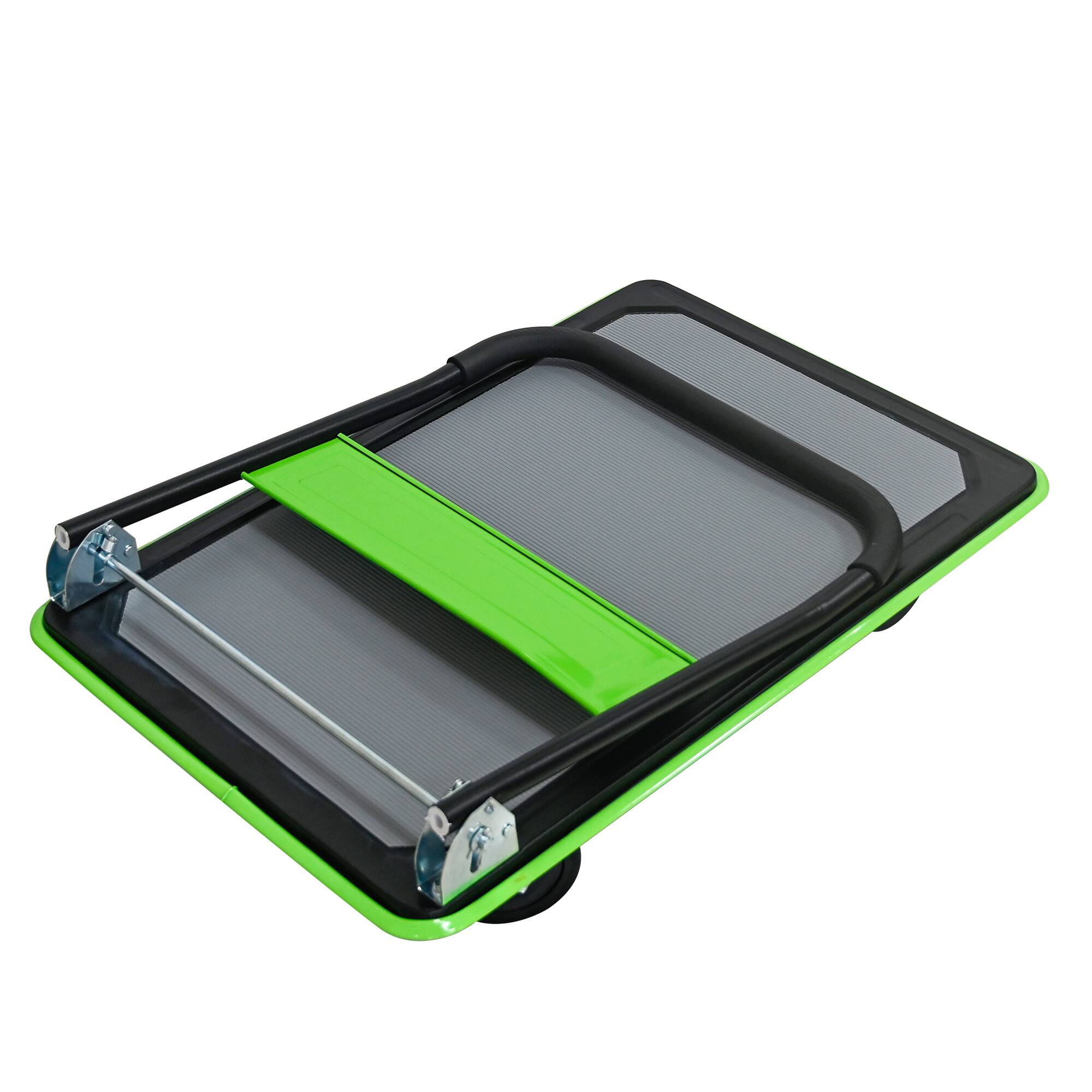 Back. LOVMOR - 660-Lb Foldable Flatbed Cart with 360 Degree Swivel Wheels - Green.
