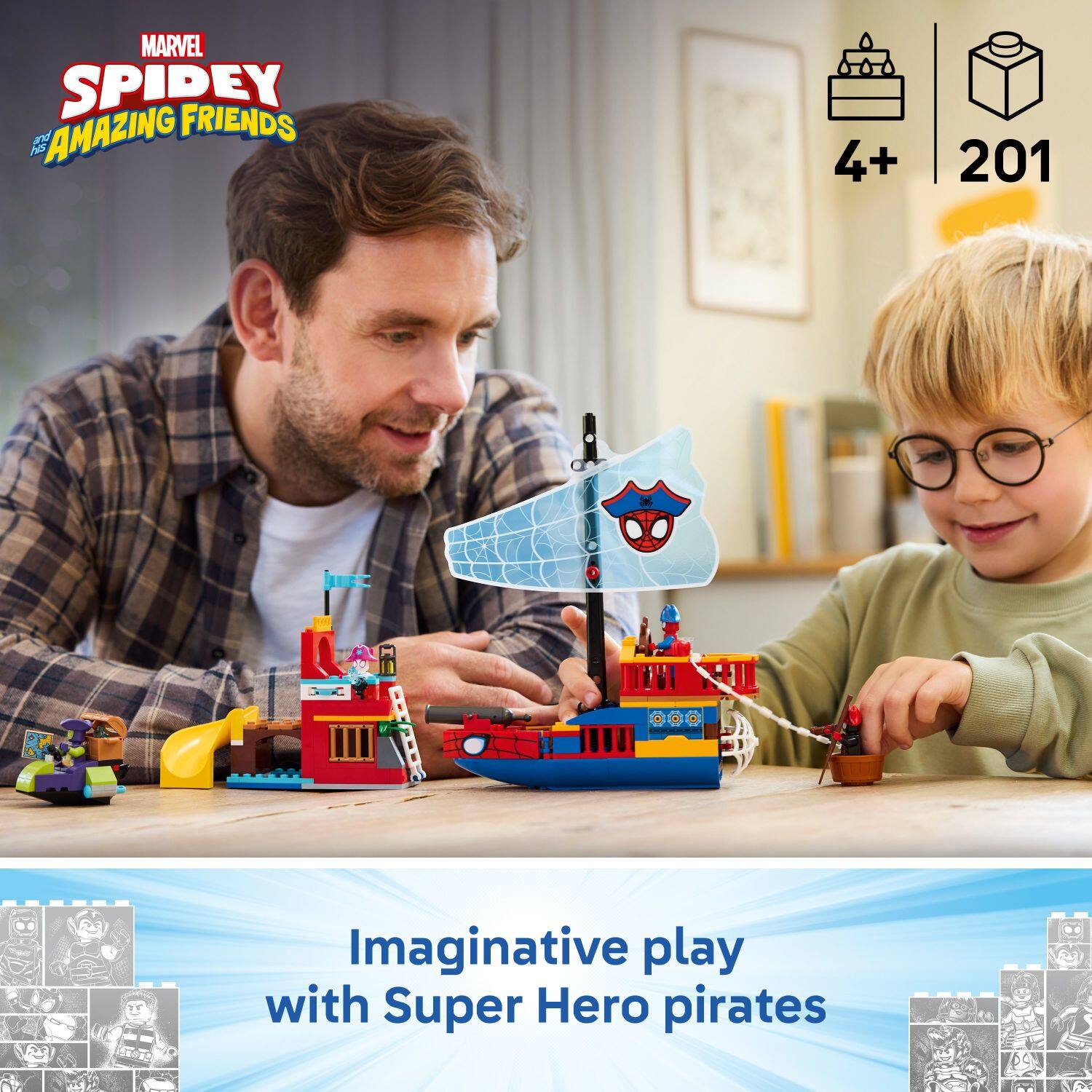 MARVEL SPIDEY and the AMAZING FRIENDS

Imaginative play with Super Hero pirates

4+ 201