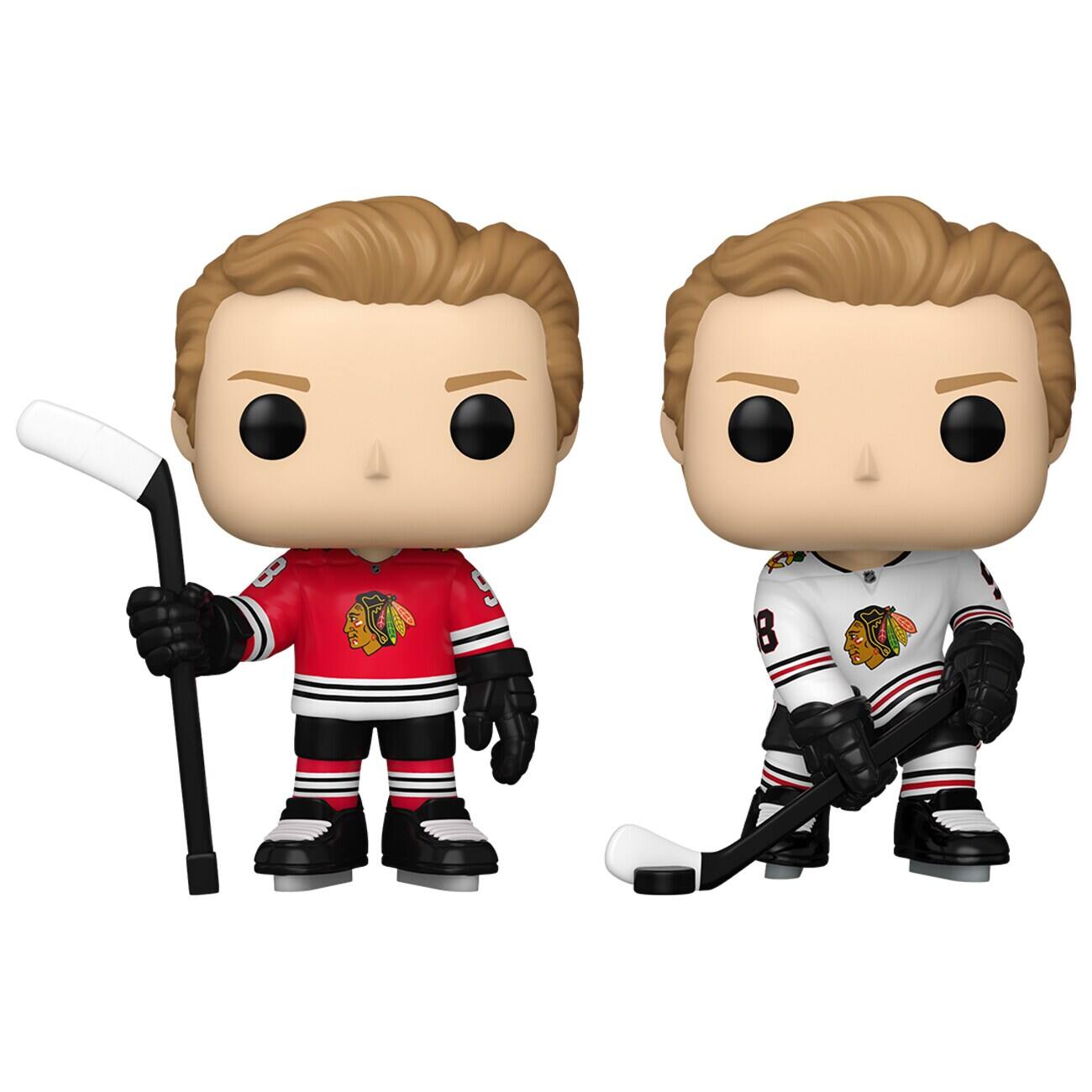 Alt View 2. Funko - Funko Connor Bedard Chicago Blackhawks Exclusive Two-Pack Vinyl Figure - Multicolor.