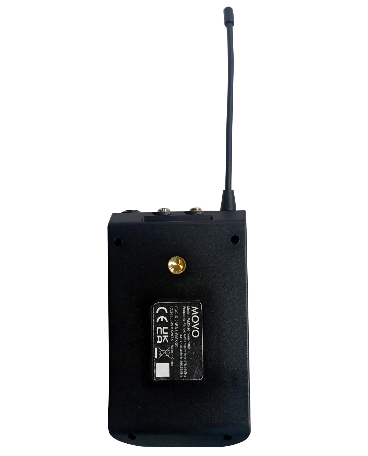 Movo WMX-20-DUO 48-Channel UHF Wireless Lavalier Microphone System with 1 Receiver, 2 Transmitters, and 2 Lapel Microphones Compatible wit(並行輸入品) MOVO WMX 20 DUO 48 Channel UHF Wireless Lavalier Microphone System