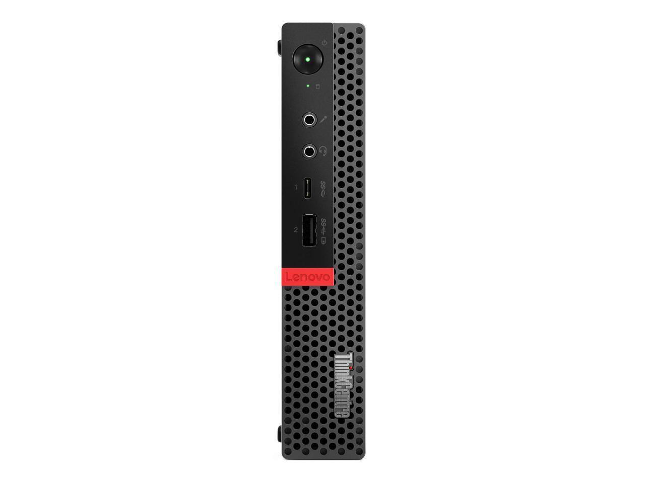 Lenovo - Refurbished Excellent - ThinkCentre M920q Tiny Desktop Intel Core i5-8500T 2.1GHz 8GB Memory 256GB NVMe Windows 11 Pro 64-bit - Black