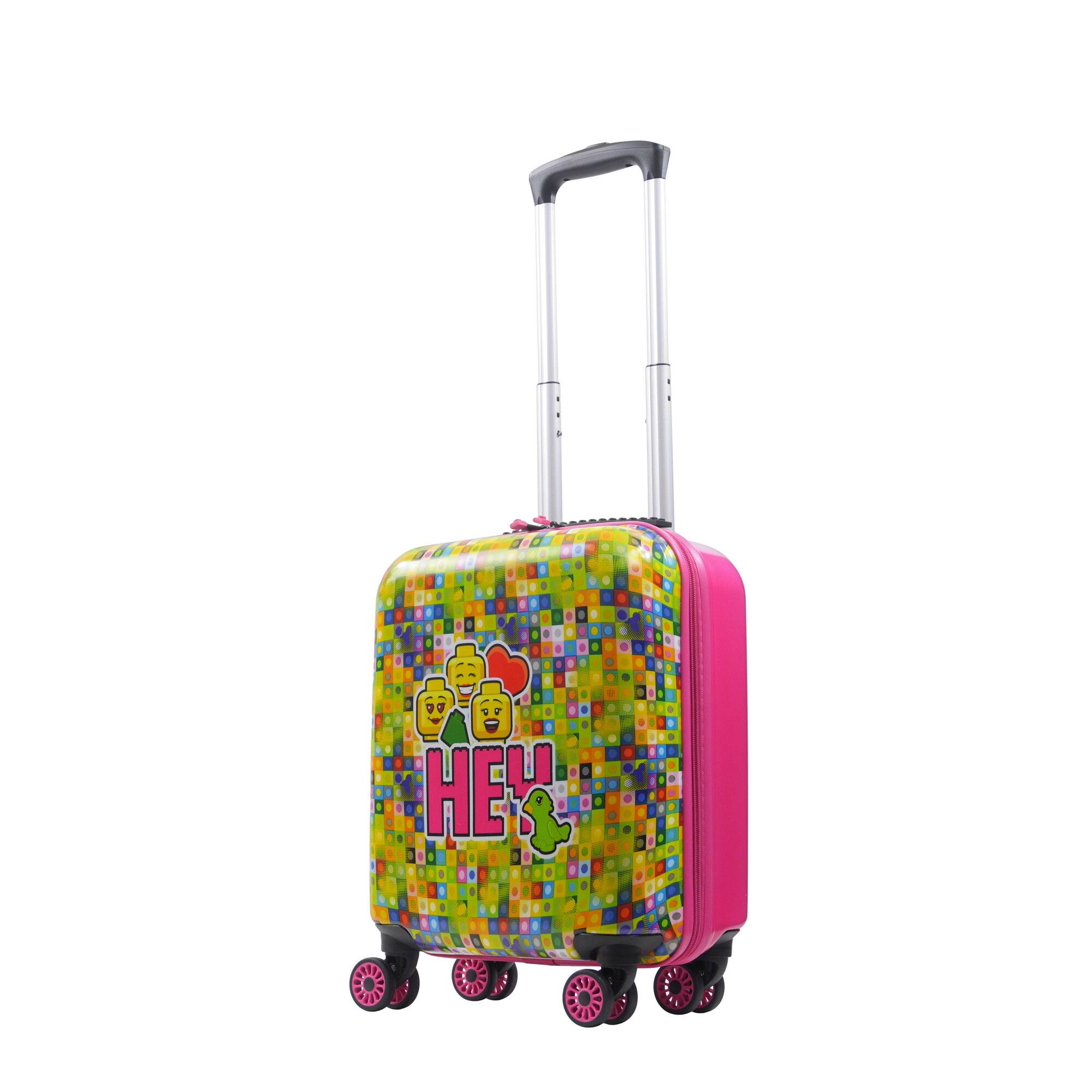 Angle. LEGO - Play Date minifigures, Hey 18" kids carry-on Luggage - MULTI.