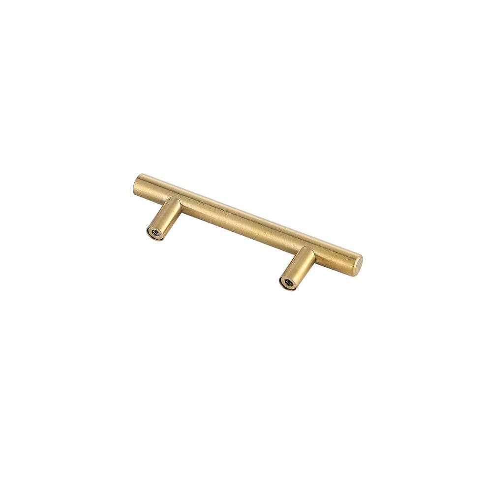Left. Elegant Decor - Quinn 3" Center to Center Brass Bar Pull Multipack (set of 10) - Brass.