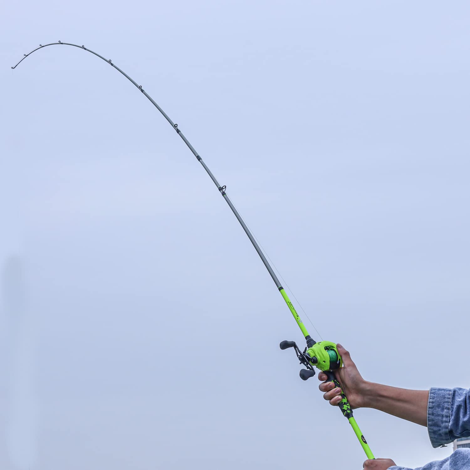 Alt View 9. NICHOLAS KLEIN - Baitcast & Spinning Reel And Fishing Rod Combo Im7 Graphite 2pc Blank Rods Eva Handle - Spin-Orange 6'10''-Medium.