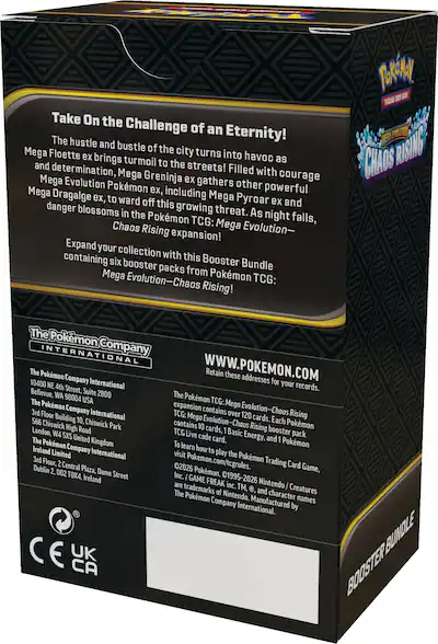 Pokmon Trading Card Game: Mega Evolution Chaos Rising Booster Bundle 10-10403-109 - Best Buy Pokmon Trading Card Game: Mega Evolution Chaos Rising Booster Bundle 10-10403-109 - Best Buy