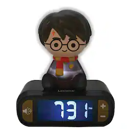Lexibook - Harry Potter Digital Alarm Clock with 3D Night Light & Sound Effects - MULTICOLOR