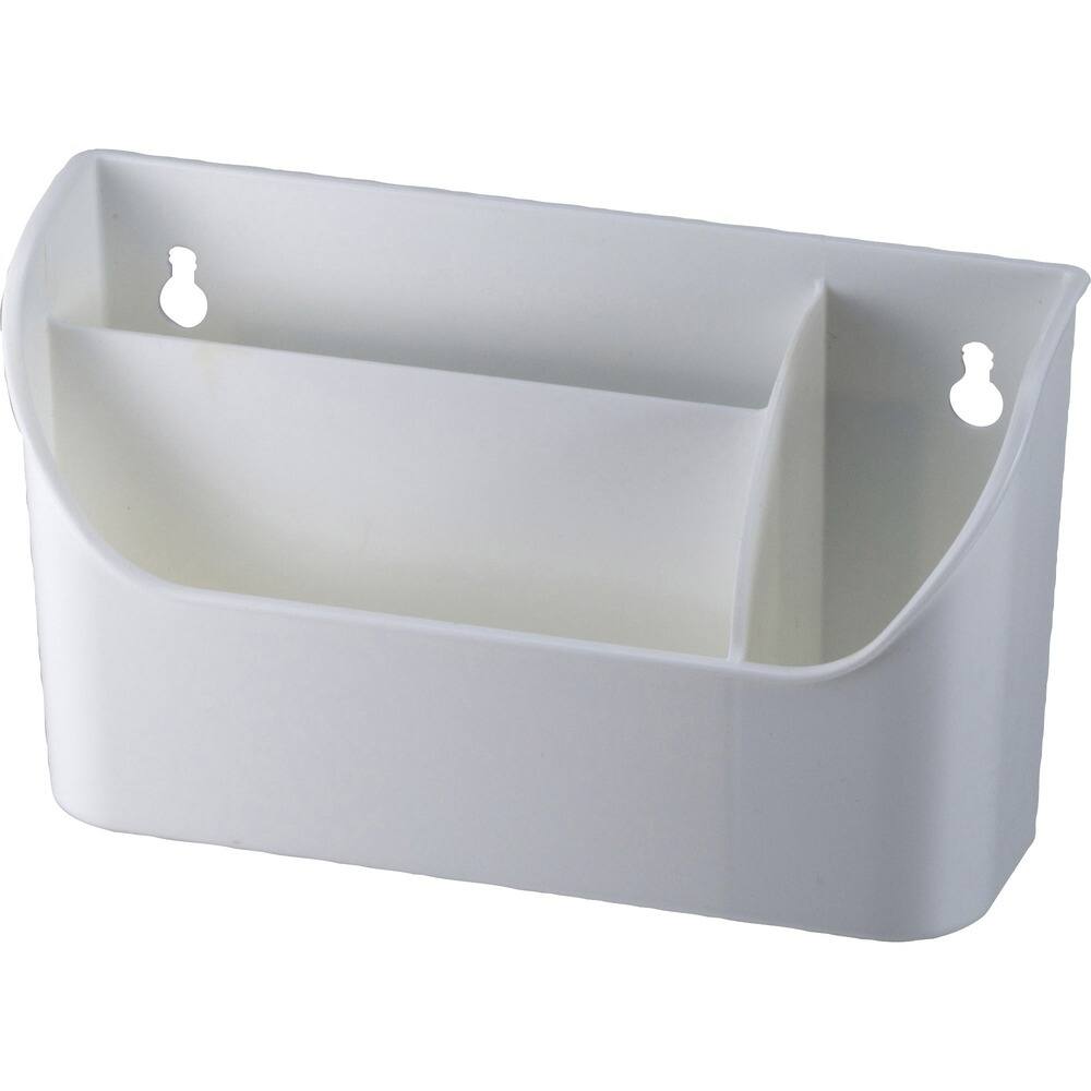 Front. Officemate - Officemate MagnetPlus Magnetic Organizer - 4.76" Height x 8" Width x 2.48" Depth - Magnetic - White - 1 Each.