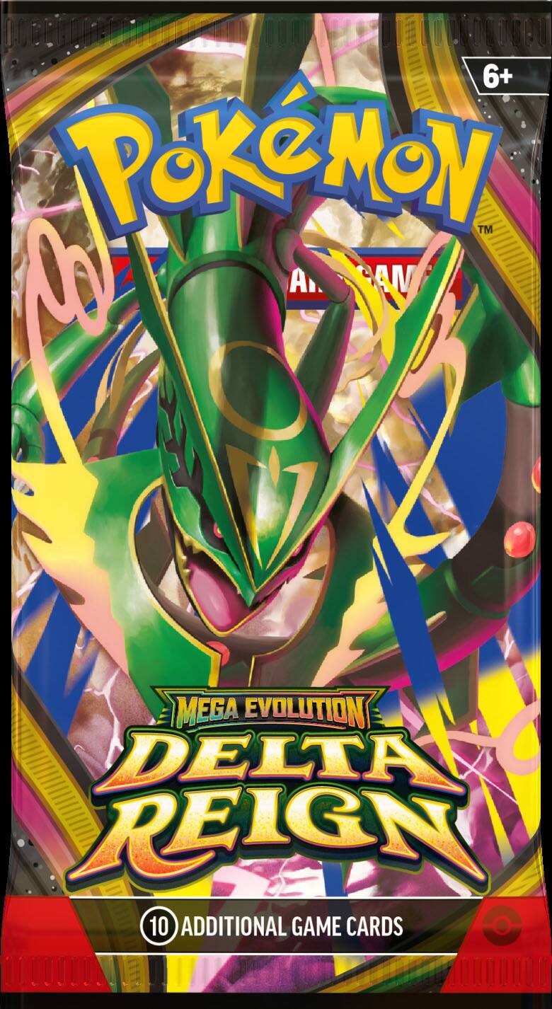 6+ Pokémon™ ACJ A AM  
Mega Evolution Delta Reign 10 Additional Game Cards