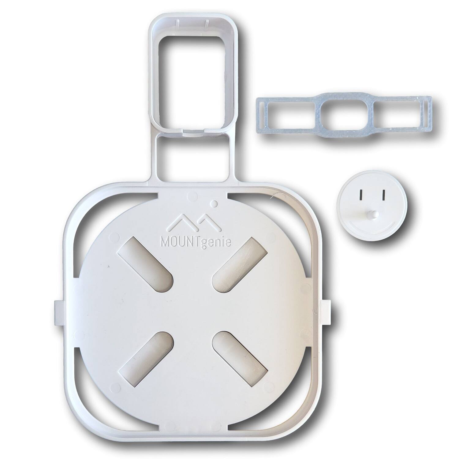 Alt View 12. Mount Genie - The Easy Outlet Mount For eero Pro 6 and eero Pro 6E (2-pack) - White.