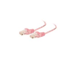 Cables to Go - C2G 01193 Cat6 Slim Cable - Snagless Unshielded Slim Ethernet Network Patch Cable, Pink (7 Feet, 2.13 Meters)