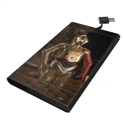 Front. Keyscaper - Star Wars: A New Hope Portrait 5000mAh Flat Powerbank - C-3PO.