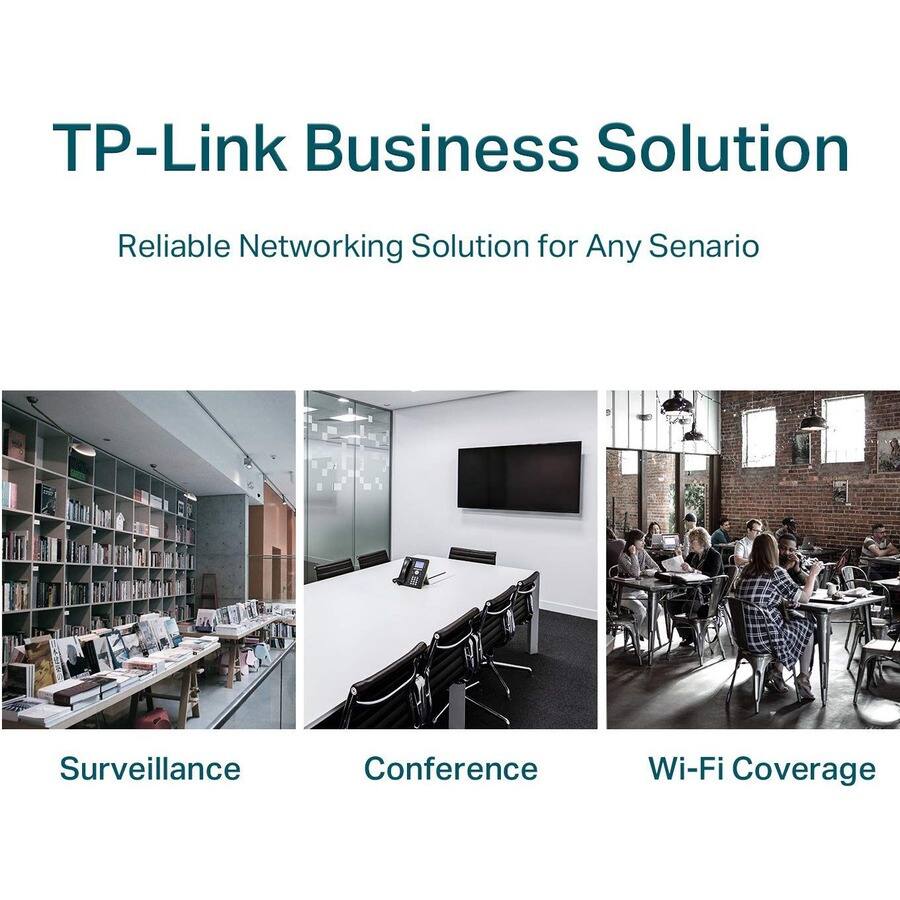 TP-Link Business Solution

Reliable Networking Solution for Any Scenario

Surveillance

Conference

Wi-Fi Coverage