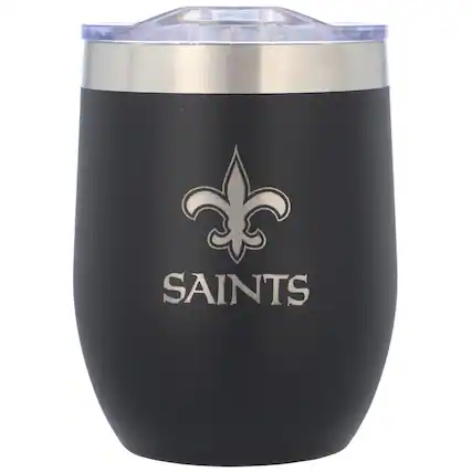 Front. The Memory Company - New Orleans Saints 16oz. Stainless Steel Stemless Tumbler - Multicolor.