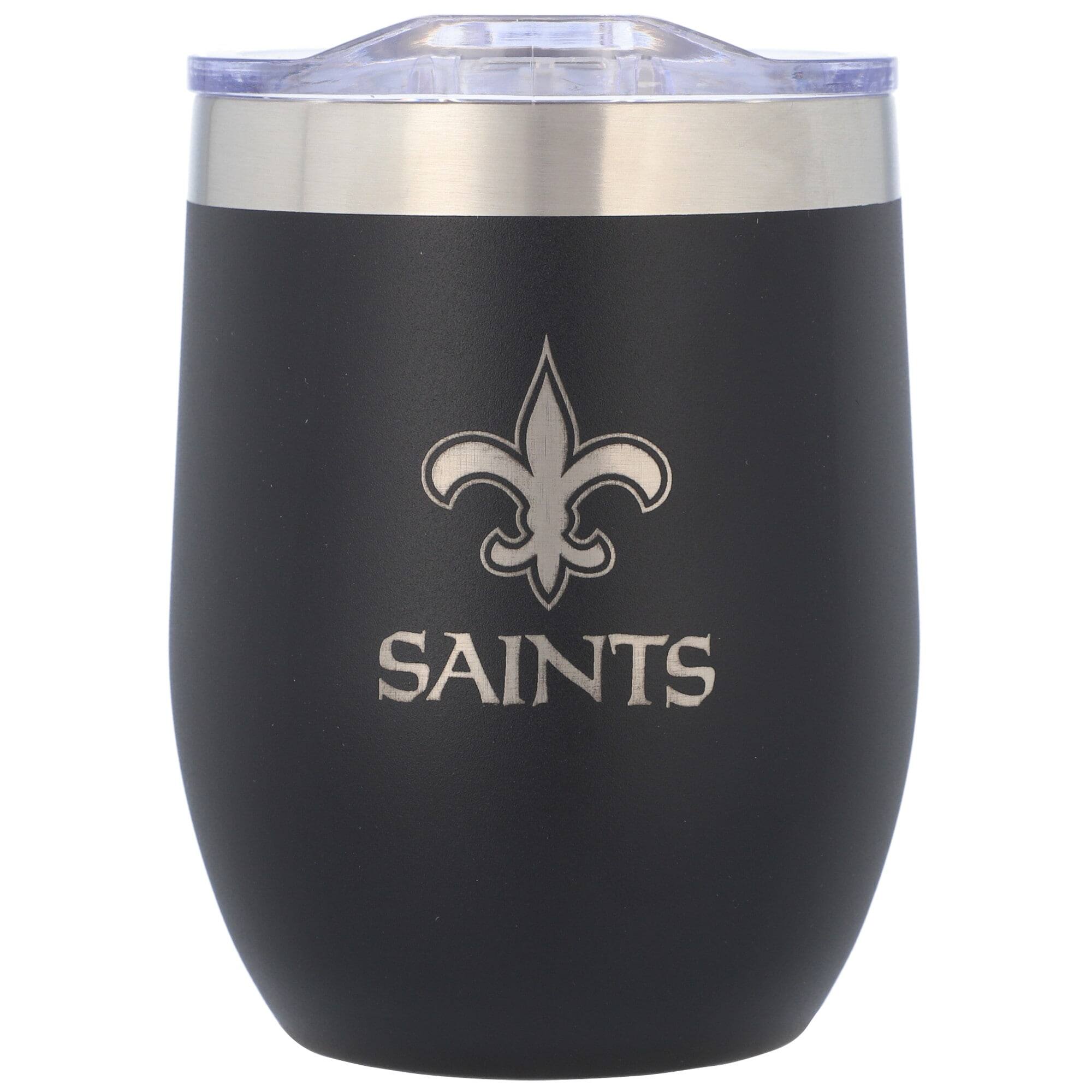 Front. The Memory Company - New Orleans Saints 16oz. Stainless Steel Stemless Tumbler - Multicolor.