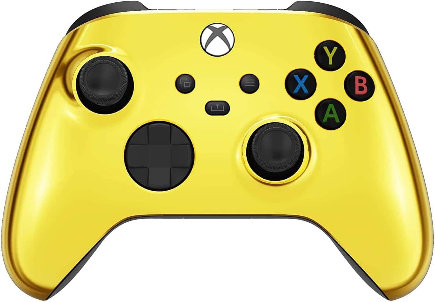 Front. Custom Controllerzz - Custom Wireless Controller for Xbox Series X|S, Xbox One, & PC - Gold.