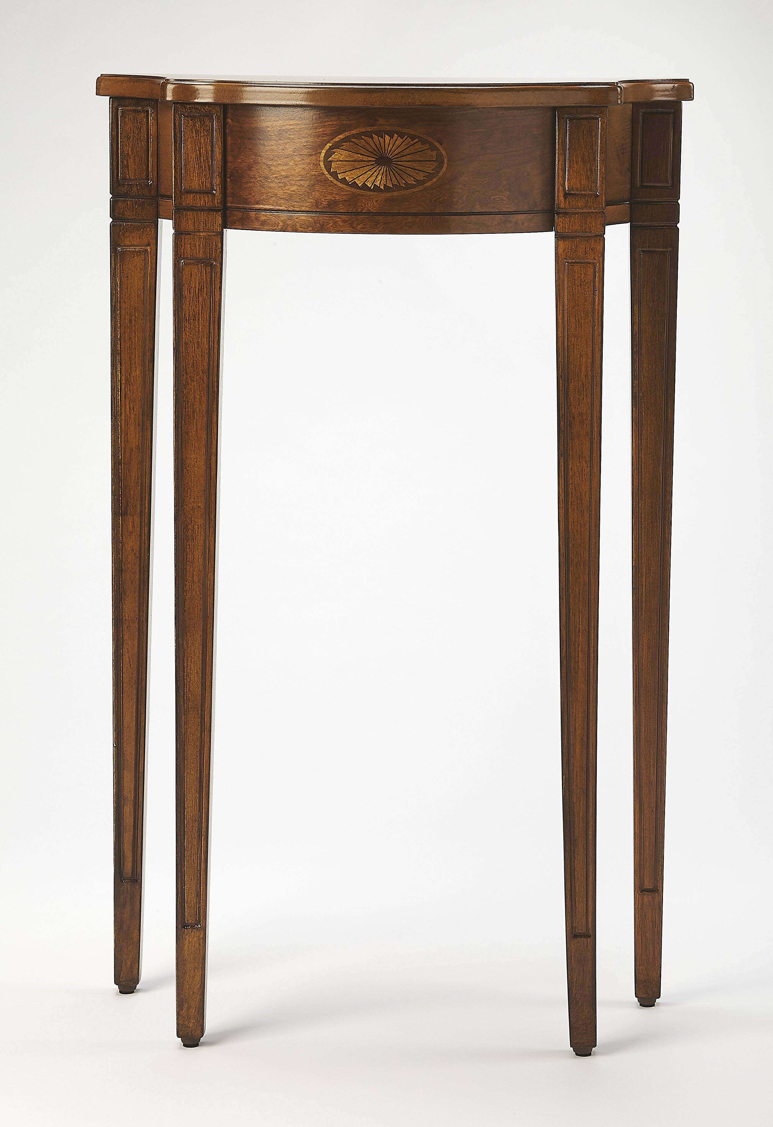 Alt View 1. Butler Specialty - Chester 20 in. W Demilune Wood Traditional Console Table - Medium Brown.