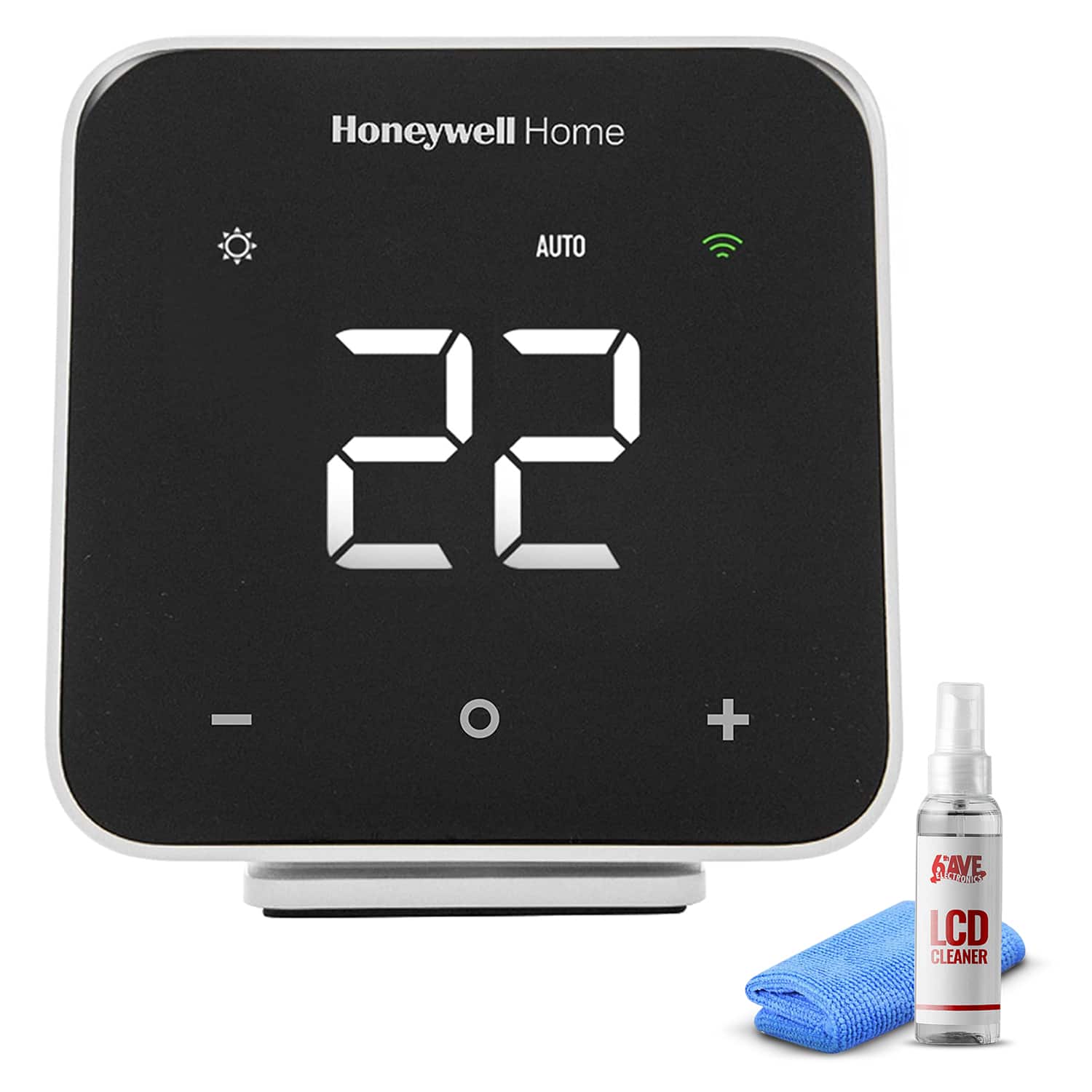 Honeywell Home - Honeywell D6 Pro Wi-Fi Ductless Controller LCD Cleaner - Black