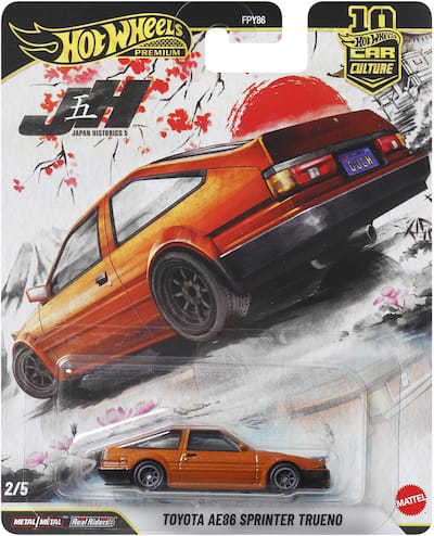 Mattel Hot Wheels Premium: Japan Historics Toyota AE86 Sprinter Mattel Hot Wheels Premium: Japan Historics Toyota AE86 Sprinter