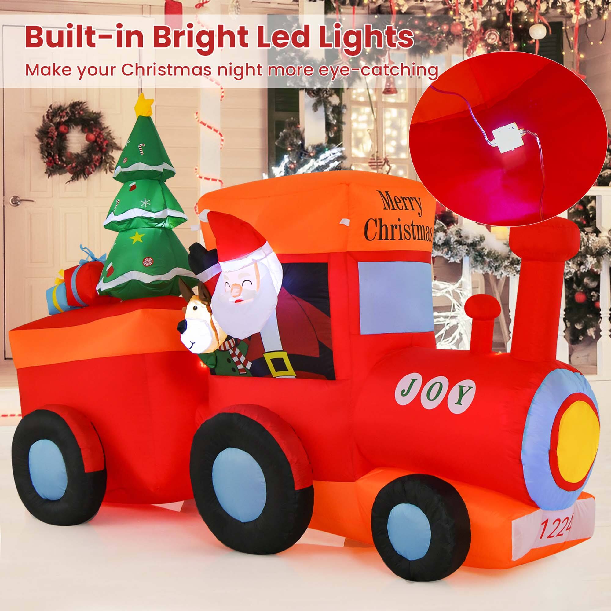 Built-in Bright LED Lights Make Your Christmas Night More Eye-Catching Merry Christmas Joy 1224