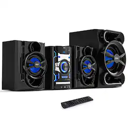 PYLE - Wireless BT Streaming DVD Stereo System - Black