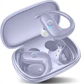 PRIMEPLUS - Wireless Earbuds Bluetooth Headphones Sport, Over Ear Buds with Deep Bass Sound, 60Hrs Playtime Earphones Redesigned - Purple