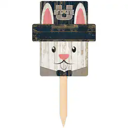 Fan Creations - Utah State Aggies 16" x 19" Easter Bunny Yard Stake - Multicolor
