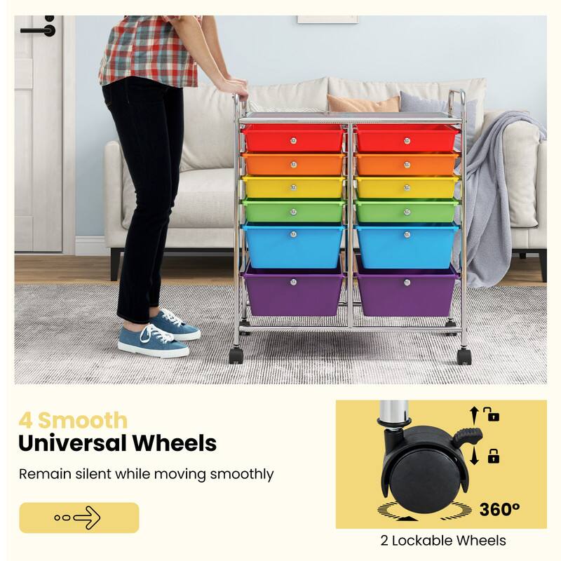 4 Smooth Universal Wheels  
Remain silent while moving smoothly  

2 Lockable Wheels