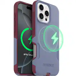 OtterBox - Commuter Series Hard Shell for MagSafe for Apple iPhone 16 Pro Max - Berry Seriously (Purple/Pink)