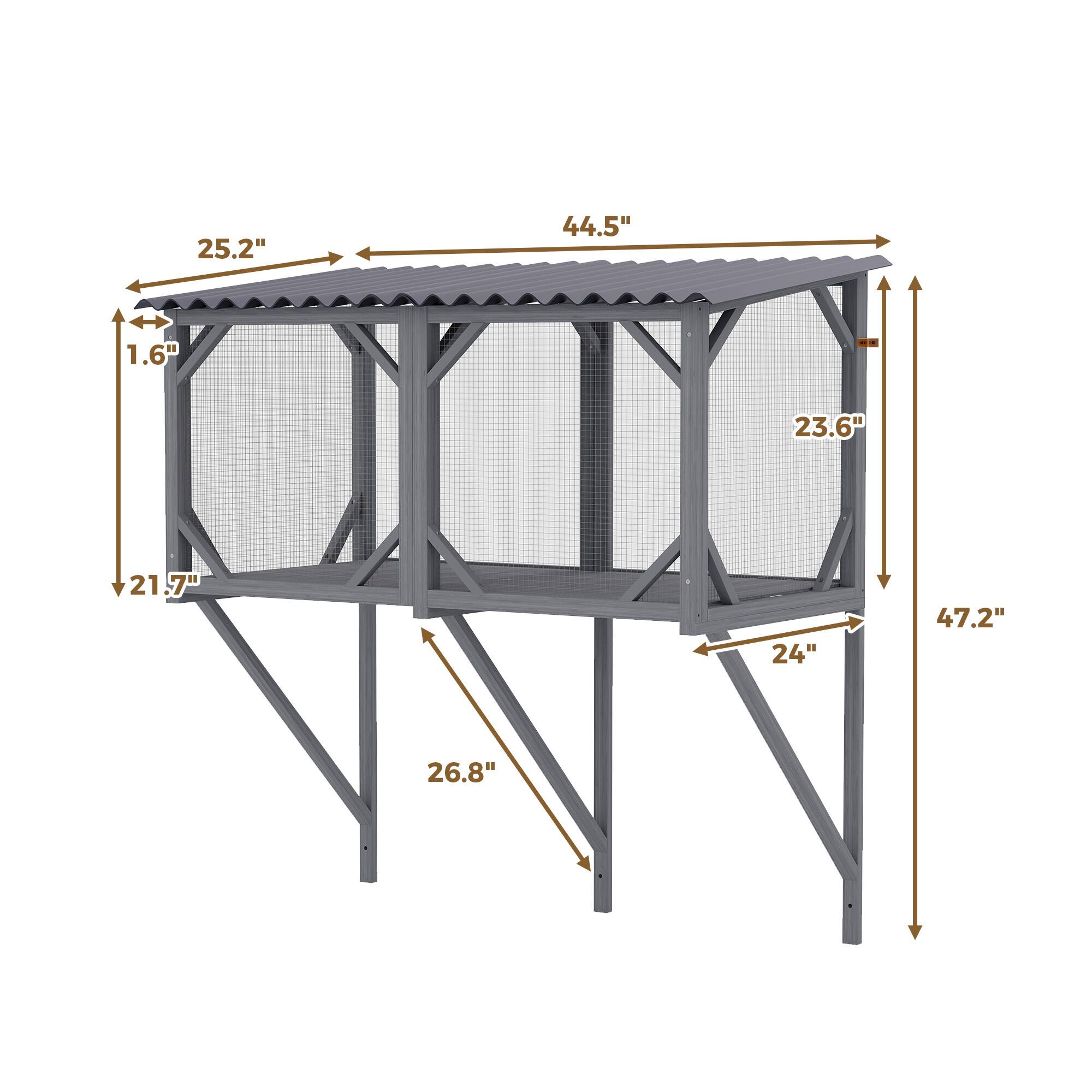 25.2"  
44.5"  
1.6"  
23.6"  
21.7"  
24"  
47.2"  
26.8"