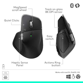 Logitech MX Master 4 Adobe Edition Wireless Laser Ergonomic Mouse Logitech MX Master 4 Adobe Edition Wireless Laser Ergonomic Mouse