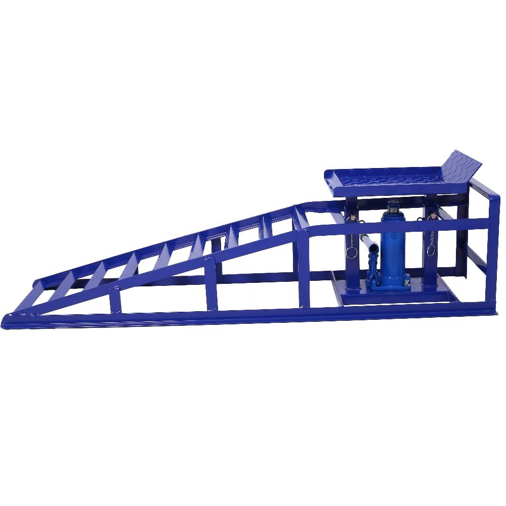 Alt View 4. Ropilly - 5 Ton Hydraulic Car Ramps Heavy Duty Steel Truck Service Lifts 10000 Lbs Capacity Adjustable Garage Repair Frame 2 Pack.