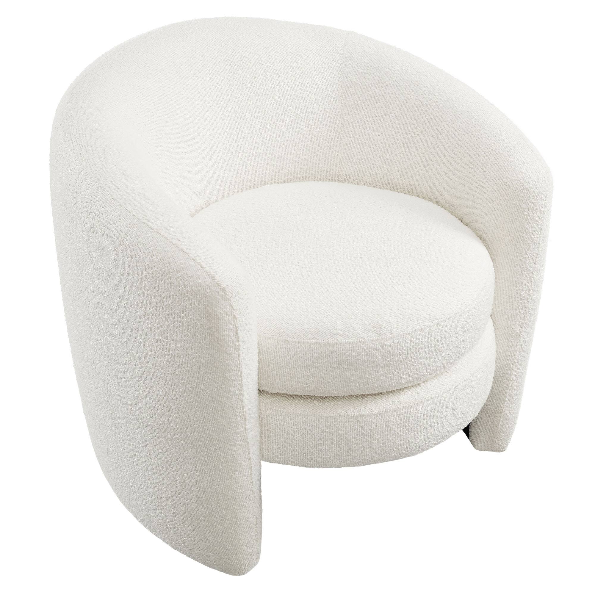 Alt View 2. Modway - Affinity Upholstered Boucle Fabric Curved Back Armchair by Modway - Green.